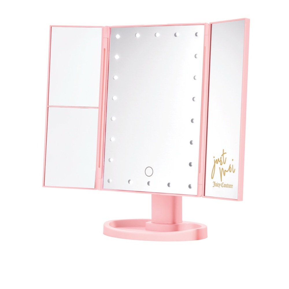 Juicy Couture Pink Tri-Fold LED Mirror